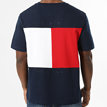 Tommy Hilfiger - Tee Shirt Relaxed Fit Flag 2382 Bleu Marine