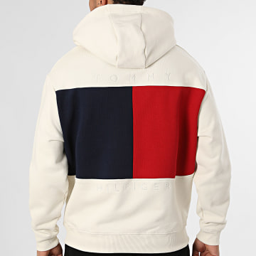 Tommy Hilfiger - Felpa Cappuccio Flag 2481 Beige