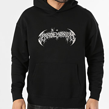 Vald - Sweat Capuche Relaxed Pandemonium Noir Beige