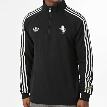 Adidas Originals - Sweat Col Zippé Juventus FC KD4453 Noir