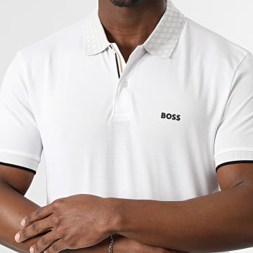 BOSS - Polo Manches Courtes Chip Paddy 50554583 Blanc