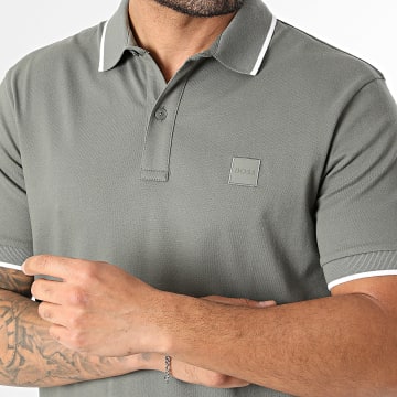 BOSS - Polo Manches Courtes Slim Passertip 50507699 Gris