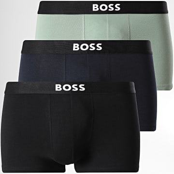 BOSS - Pack de 3 Boxers 50544263 Negro Azul Marino Verde
