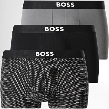 BOSS - Pack de 3 Boxers Boss One 50549832 Negro Gris