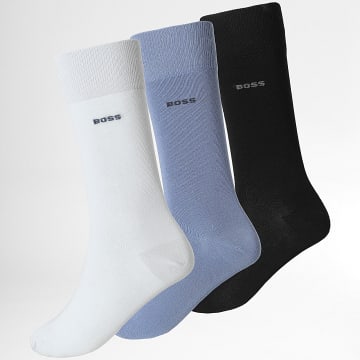 BOSS - Pack de 3 Pares de Calcetines 50469839 Azul Marino Oscuro Azul Claro