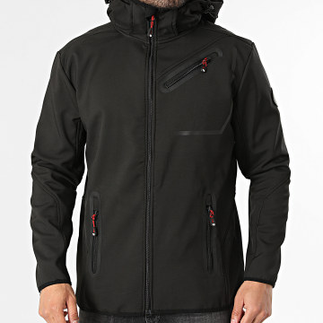 Paname Brothers - Chaqueta con capucha con cremallera Raoul Negro