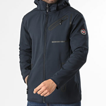 Paname Brothers - Chaqueta Capucha con Cremallera Raoul Azul Marino