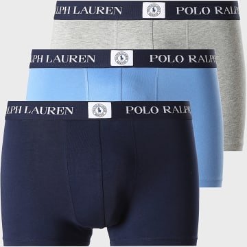 Polo Ralph Lauren - Set aus 3 Boxershorts MCMLXVII Blau Meliert Marineblau