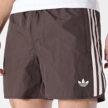Adidas Originals - Short Jogging A Bandes Sprinter KE1662 Marron Rose Clair