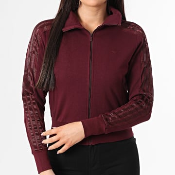 Adidas Originals - Veste Zippée Femme A Bandes Firebird KC6451 Bordeaux