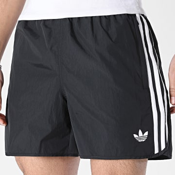 Adidas Originals - Short Jogging A Bandes Sprinter KE3571 Noir Blanc