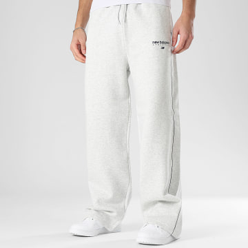 New Balance - Pantalón chándal Relaxed Fit Trackside MB61M77E Gris Claro Jaspeado
