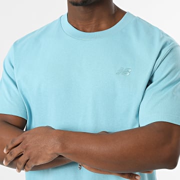 New Balance - T-Shirt Relaxed Fit Athletics Cotton MT41533 Azul Claro