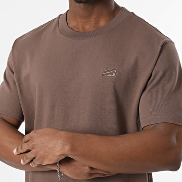 New Balance - T-Shirt Relaxed Fit Athletics Cotton MT41533 Castanho