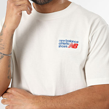 New Balance - T-Shirt Relaxed Fit MT41908 Beige Chiaro