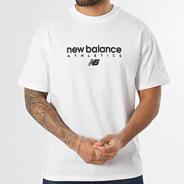 New Balance - T-Shirt Trackside MT61D0U5 Bianco