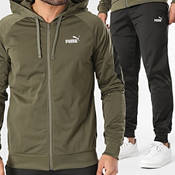 Puma - Trainingspak Poly 691768 Kaki Groen Zwart