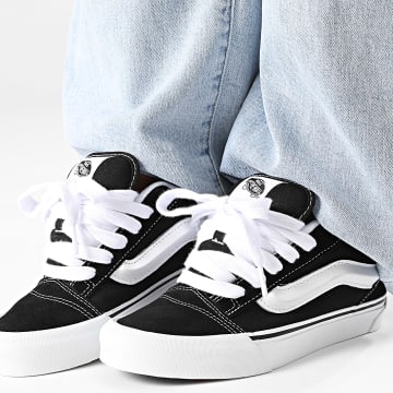 Vans - Zapatillas Mujer Knu Skool 00D2T Negro Blanco Verdadero