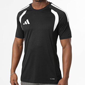 Adidas Sportswear - T-Shirt Slim Fit A Streifen Tiro 26L Jersey KB1348 Schwarz Weiß