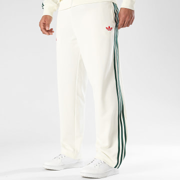Adidas Originals - Pantalon Jogging A Bandes KD6627 Blanc Vert Foncé Rouge
