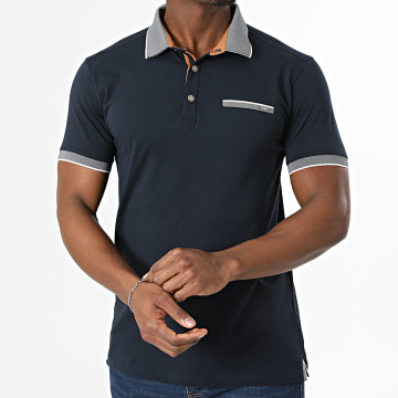 Deeluxe - Polo Manches Courtes Eagle T2103M Bleu Marine
