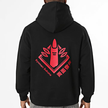 Jujutsu Kaisen - Felpa con cappuccio Relaxed Ryomen Nero
