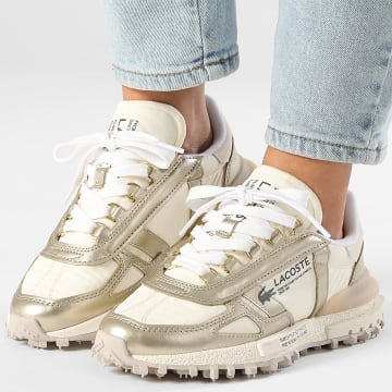 Lacoste - Sneakers Dames Elite Active 126 Wit Goud