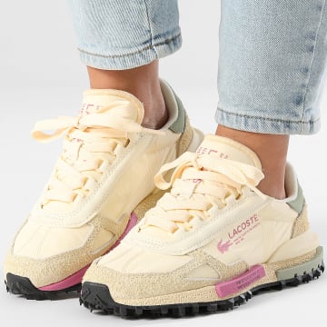 Lacoste - Sneakers Dames Elite Active 1261 Off White Lichtkaaki