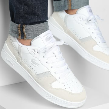 Lacoste - Sneakers T-Clip Set 126 Wit Lichtgrijs