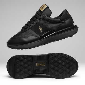 Polo Ralph Lauren - Sapatilhas Train 89 Preto Ouro