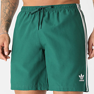 Adidas Originals - Short De Bain A Bandes Adic JZ8477 Vert