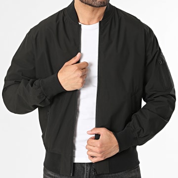 Schott NYC - Chaqueta Bomber Amston Negro