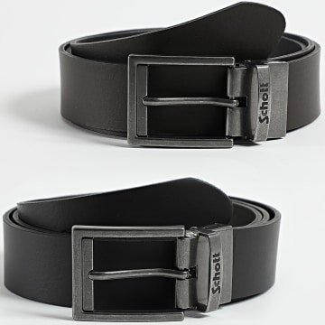 Schott NYC - Wendbarer Gürtel Beltadds Schwarz Braun