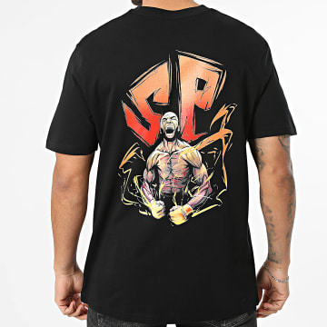 Super Prodige - Camiseta Oversize Grande Energie Negro Naranja