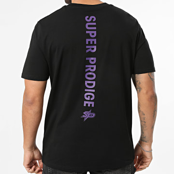 Super Prodige - Camiseta Oversize Grande Logo SP Negro Violeta