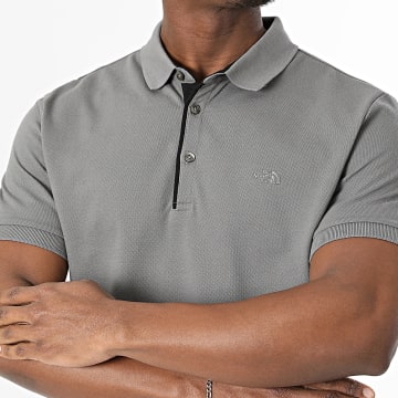 The North Face - Polo Manches Courtes Slim Fit Premium A8C1N Gris