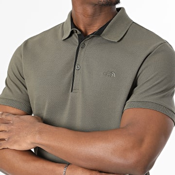 The North Face - Polo Korte Mouw Slim Fit Premium A8C1N Donker Kaki Groen