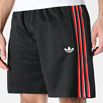 Adidas Originals - Short Jogging A Bandes Firebird KS5505 Noir Rouge