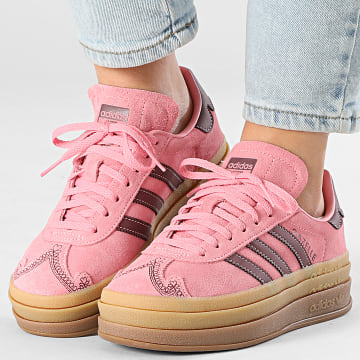 Adidas Originals - Zapatillas Mujer Gazelle Bold W IH6697 Shadow Rojo Rosa Chispa