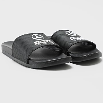 Adidas Sportswear - Claquettes Adilette Comfort AMG Mercedes Slides KI6109 Core Black Cloud White