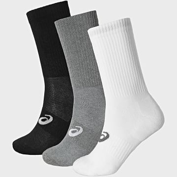 Asics - Pack aus 3 Paar Socken 3033C298 Schwarz Weiß Meliert