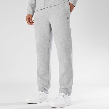 Lacoste - Pantalon Jogging Logo Crocodile Gris Chiné