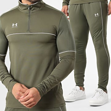 Under Armour - Ensemble Tee Shirt Manches Longues et Jogging Challenger 6004043 6004044 Vert Kaki