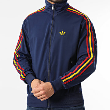 Adidas Originals - Veste Zippée A Bandes Firebird KD3847 Bleu Marine
