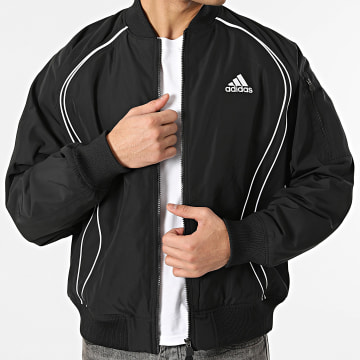 Adidas Sportswear - Jack Bomber Zipp Teamgeist KC8358 Schwarz Weiß