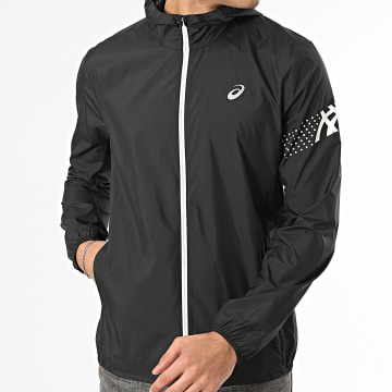 Asics - Coupe-Vent Capuche Zippé Icon 2011D456 Noir