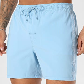 Calvin Klein - Calção de banho com faixas Drawstring Core 61002 Azul Claro