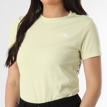 The North Face - Tee Shirt Slim Femme Evo A8FX7 Jaune Clair