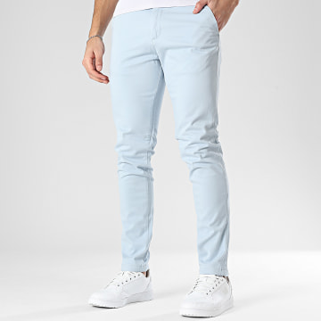 Jack And Jones - Pantalone Chino Slim Marco Bowie Blu Chiaro
