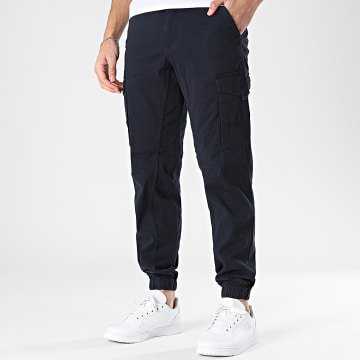 Jack And Jones - Pantalon Cargo Slim Paul Flake Bleu Marine